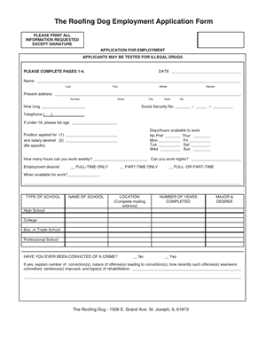 Employment Application