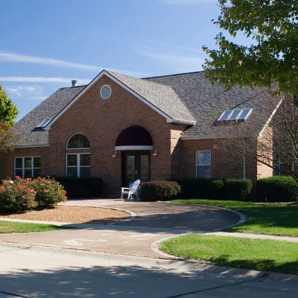 Residential home with new roof replacement in Champaign